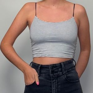 PacSun Striped Crop Top